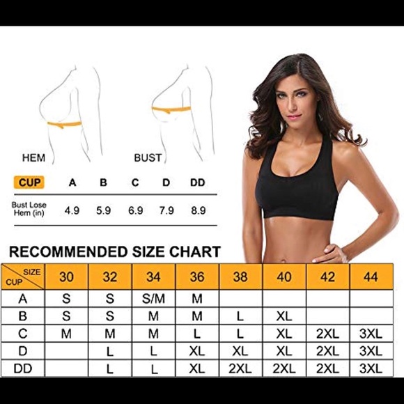 High impact, Black sports bra, 3x - Picture 6 of 6